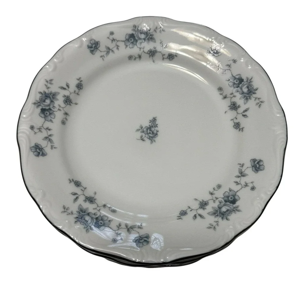 Johann Haviland Traditions Blue Garland Bread Butter Plates Set 5 6